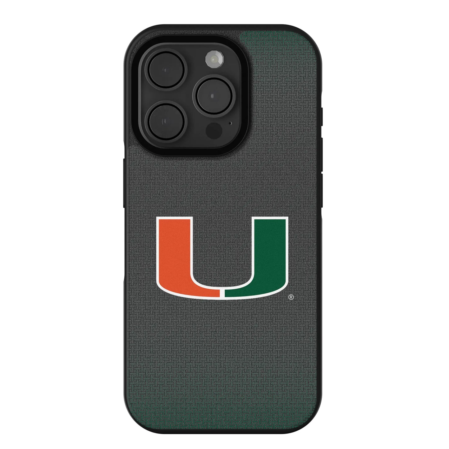 University of Miami Hurricanes Linen Bump Phone Case for Apple iPhone