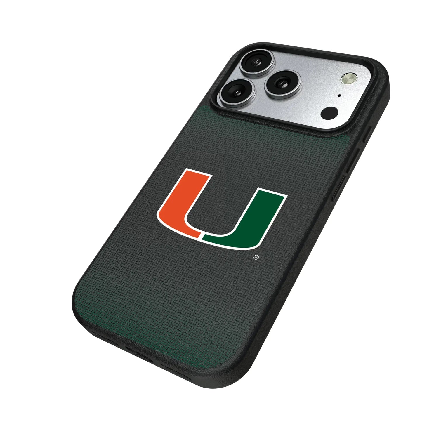 University of Miami Hurricanes Linen MagSafe Compatible Phone Case for Apple iPhone