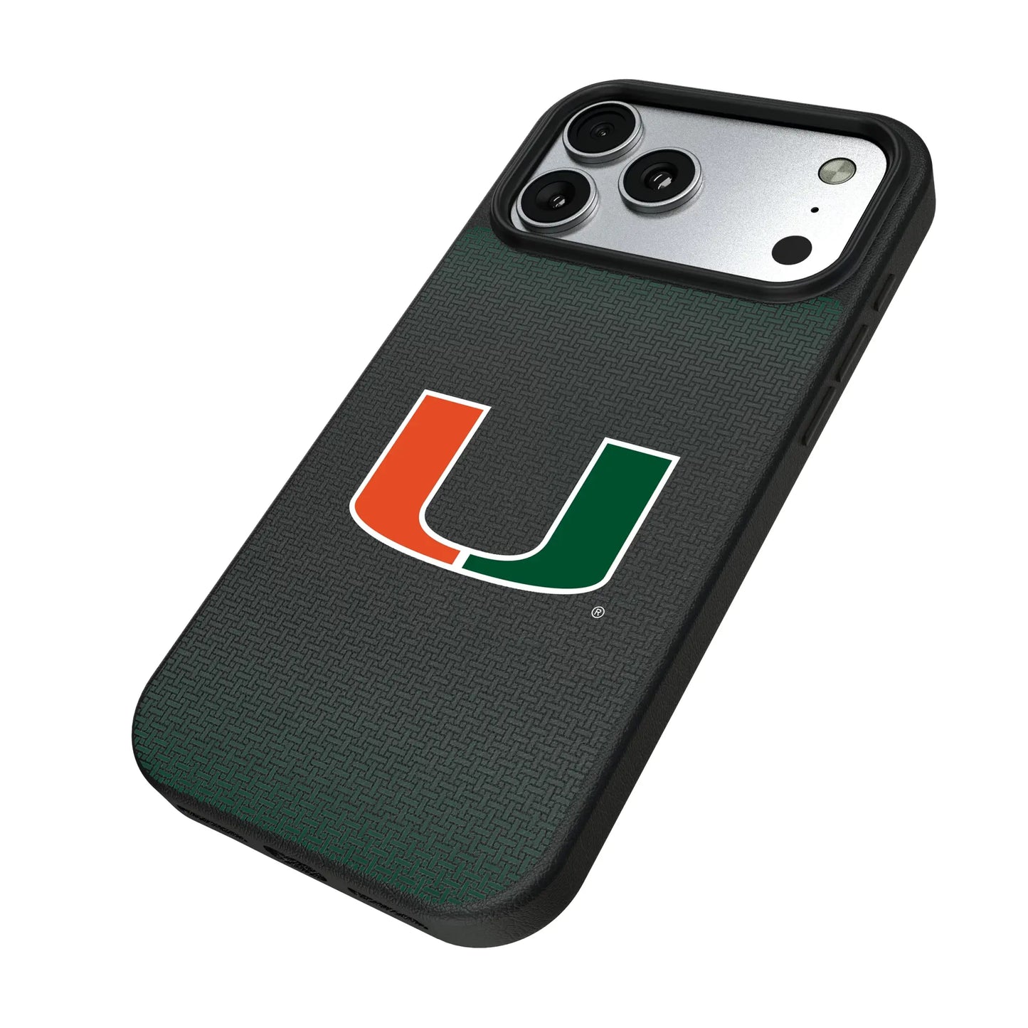 University of Miami Hurricanes Linen MagSafe Compatible Phone Case for Apple iPhone