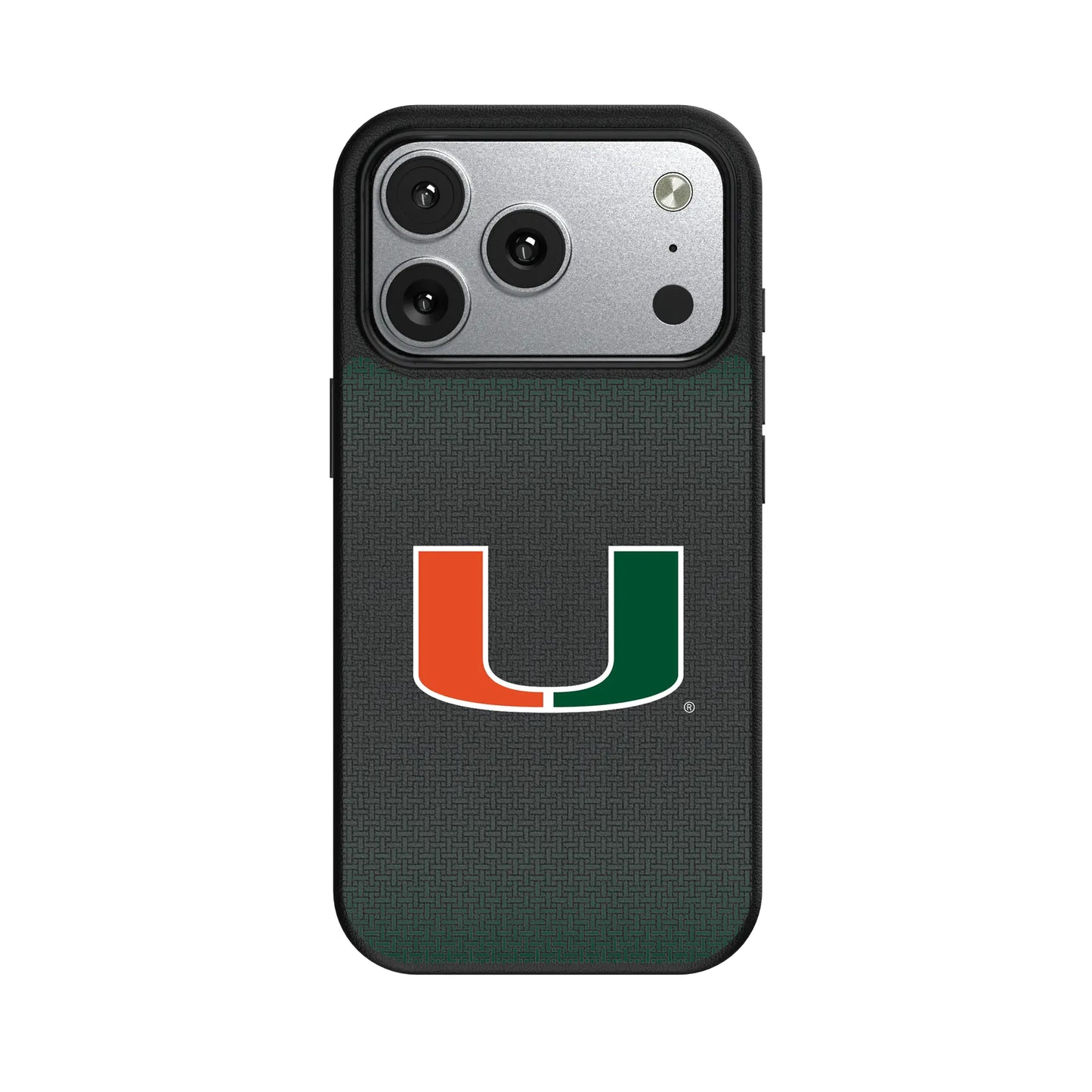 University of Miami Hurricanes Linen MagSafe Compatible Phone Case for Apple iPhone