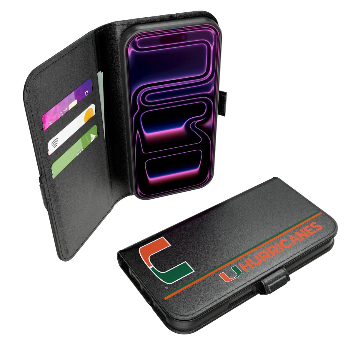 University of Miami Hurricanes Sidebar Folio 2.0 Case for Apple iPhone