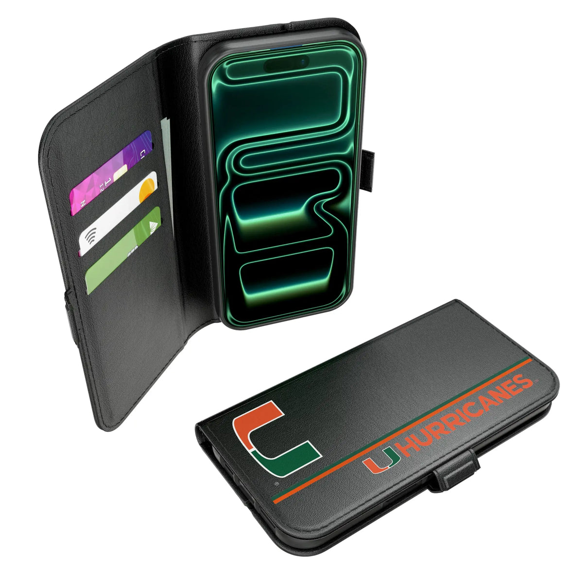University of Miami Hurricanes Sidebar Folio 2.0 Case for Apple iPhone