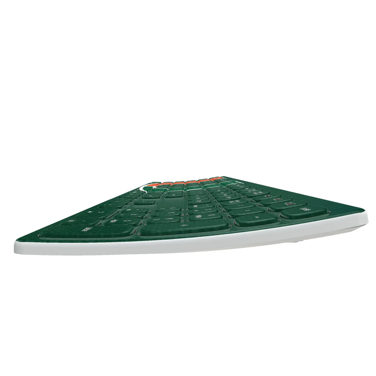 University of Miami Hurricanes Solid Curved Wireless Keyboard