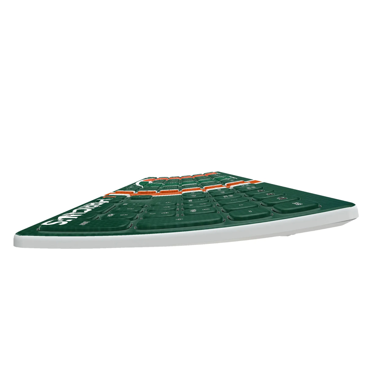 University of Miami Hurricanes Stripe Curved Wireless Keyboard