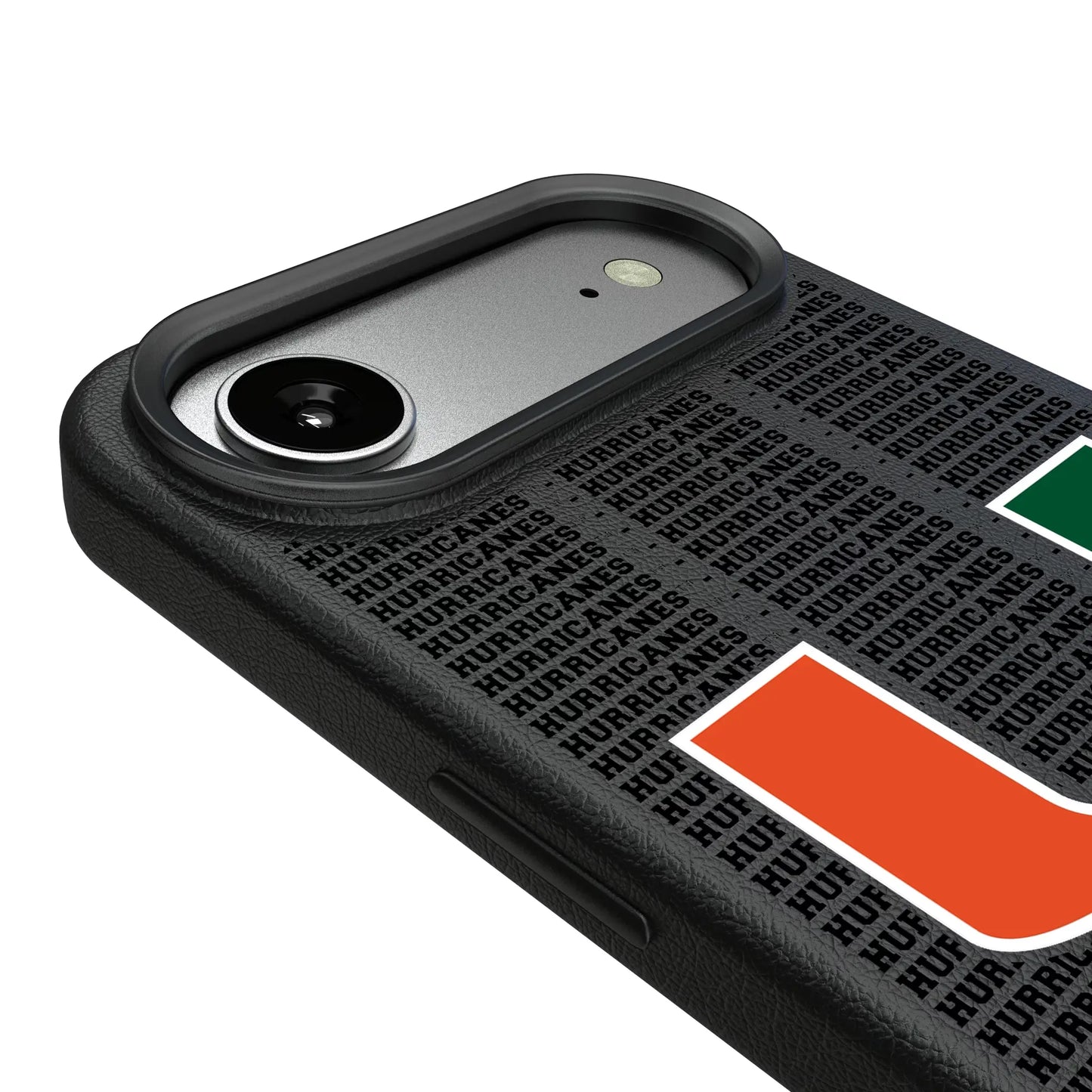 University of Miami Hurricanes Text Backdrop MagSafe Compatible Phone Case for Apple iPhone