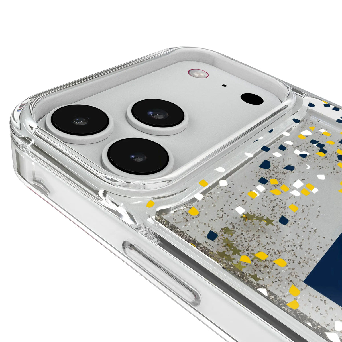 University of Michigan Wolverines Confetti Glitter Phone Case for Apple iPhone
