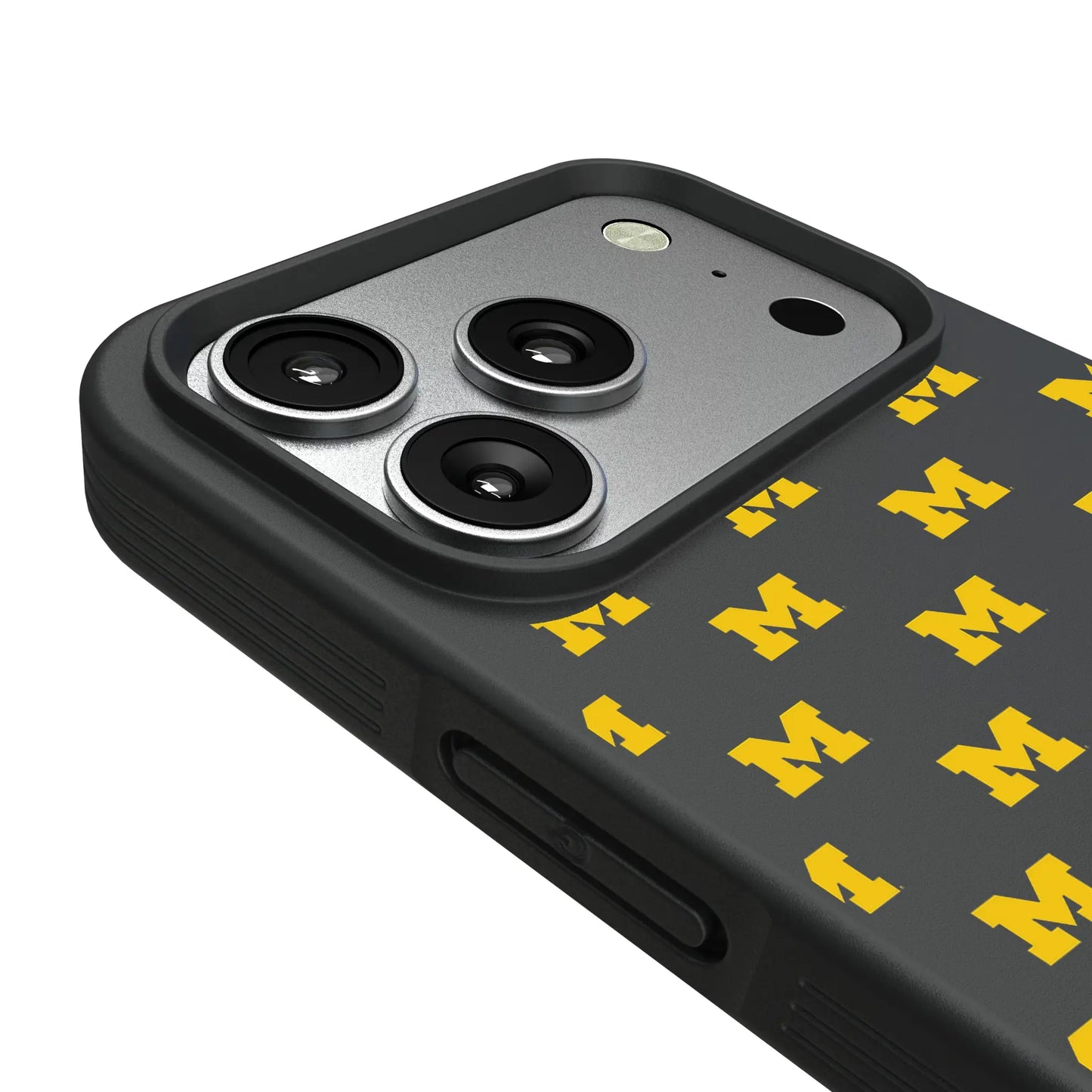 University of Michigan Wolverines Fashion Pattern Bump Phone Case for Apple iPhone