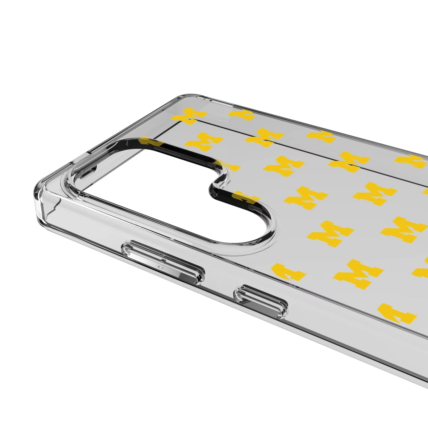 University of Michigan Wolverines Fashion Pattern Clear Phone Case for Samsung Galaxy