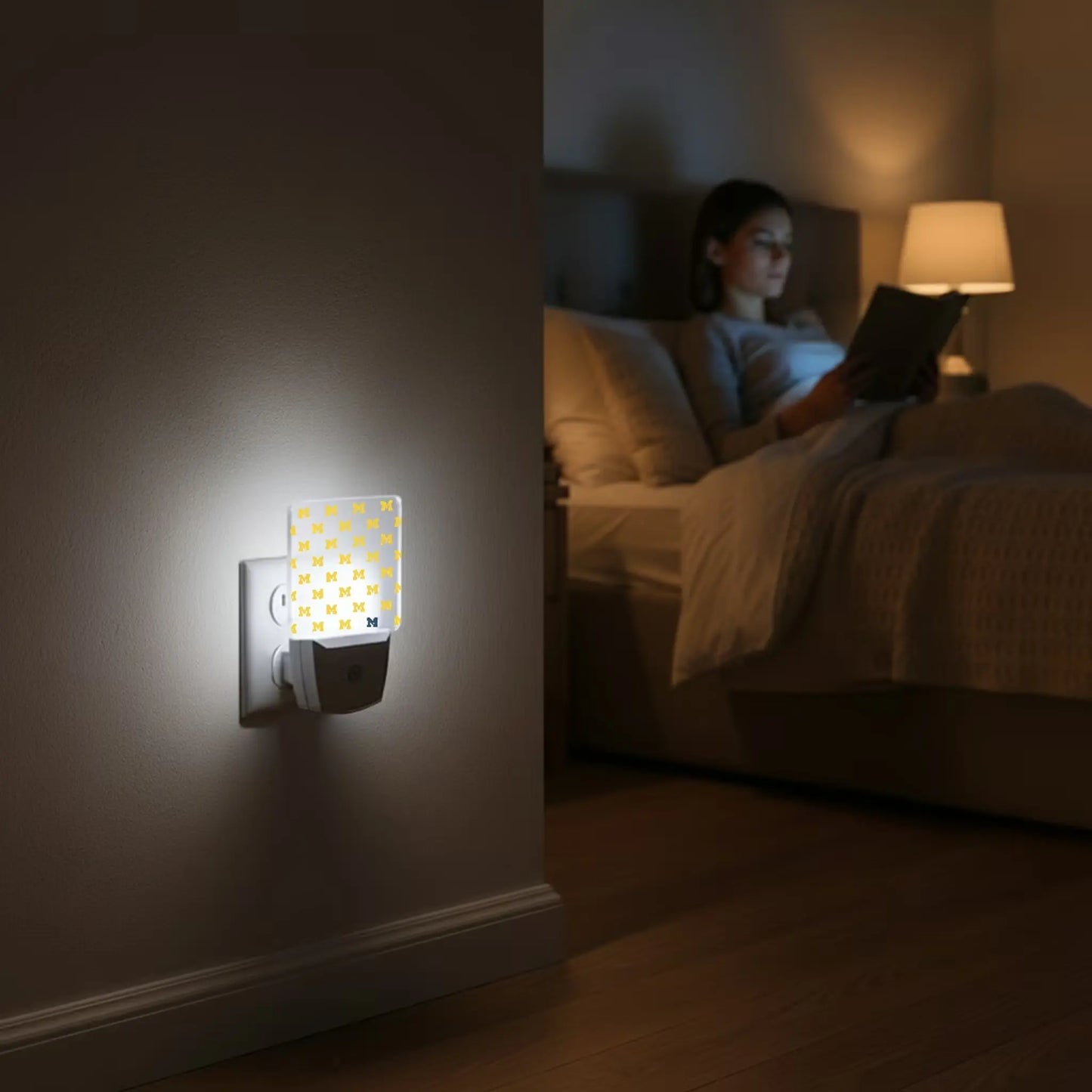 University of Michigan Wolverines Fashion Pattern Night Light 2-Pack