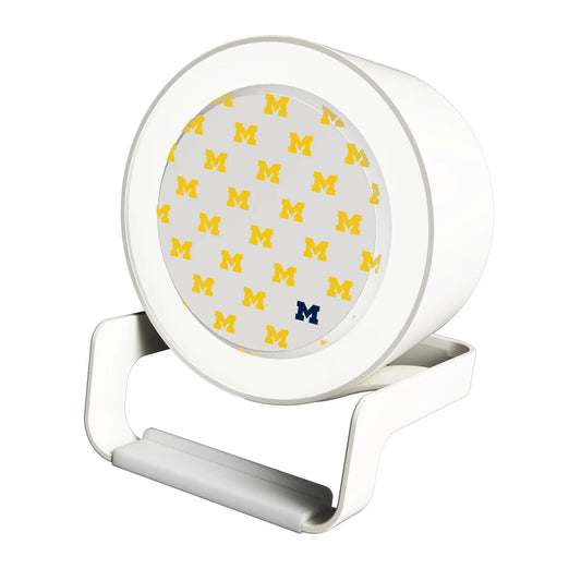 University of Michigan Wolverines Fashion Pattern Night Light Charger and Bluetooth Speaker