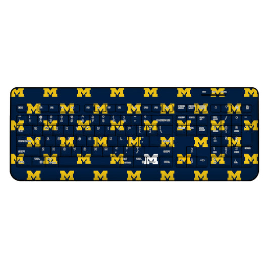 University of Michigan Wolverines Fashion Pattern Wireless USB Keyboard