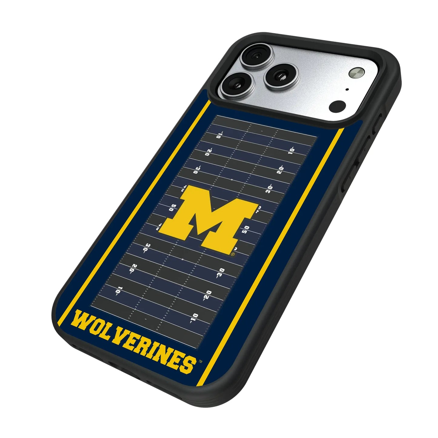University of Michigan Wolverines Field Bump Phone Case for Apple iPhone