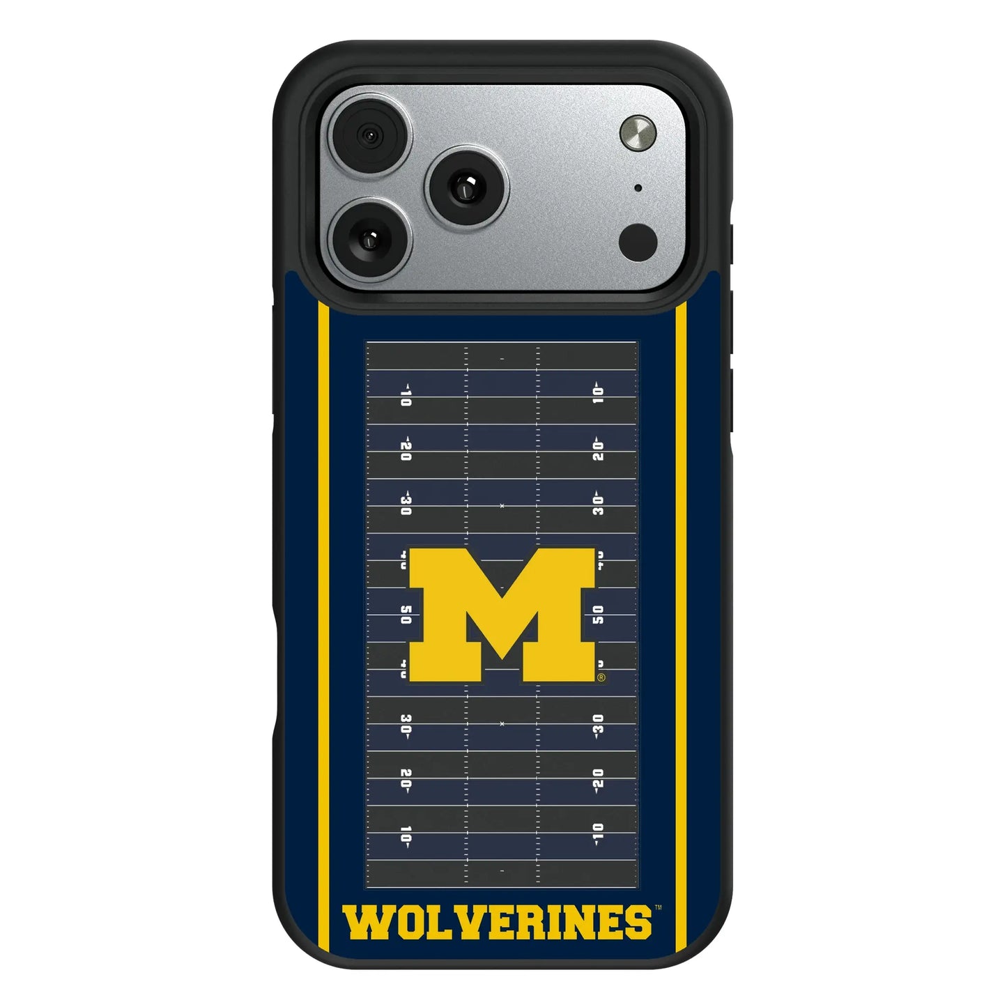 University of Michigan Wolverines Field Bump Phone Case for Apple iPhone