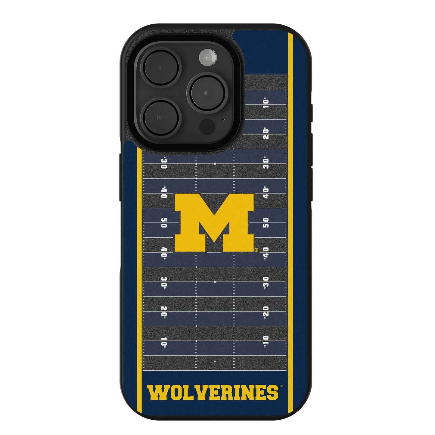 University of Michigan Wolverines Field Bump Phone Case for Apple iPhone