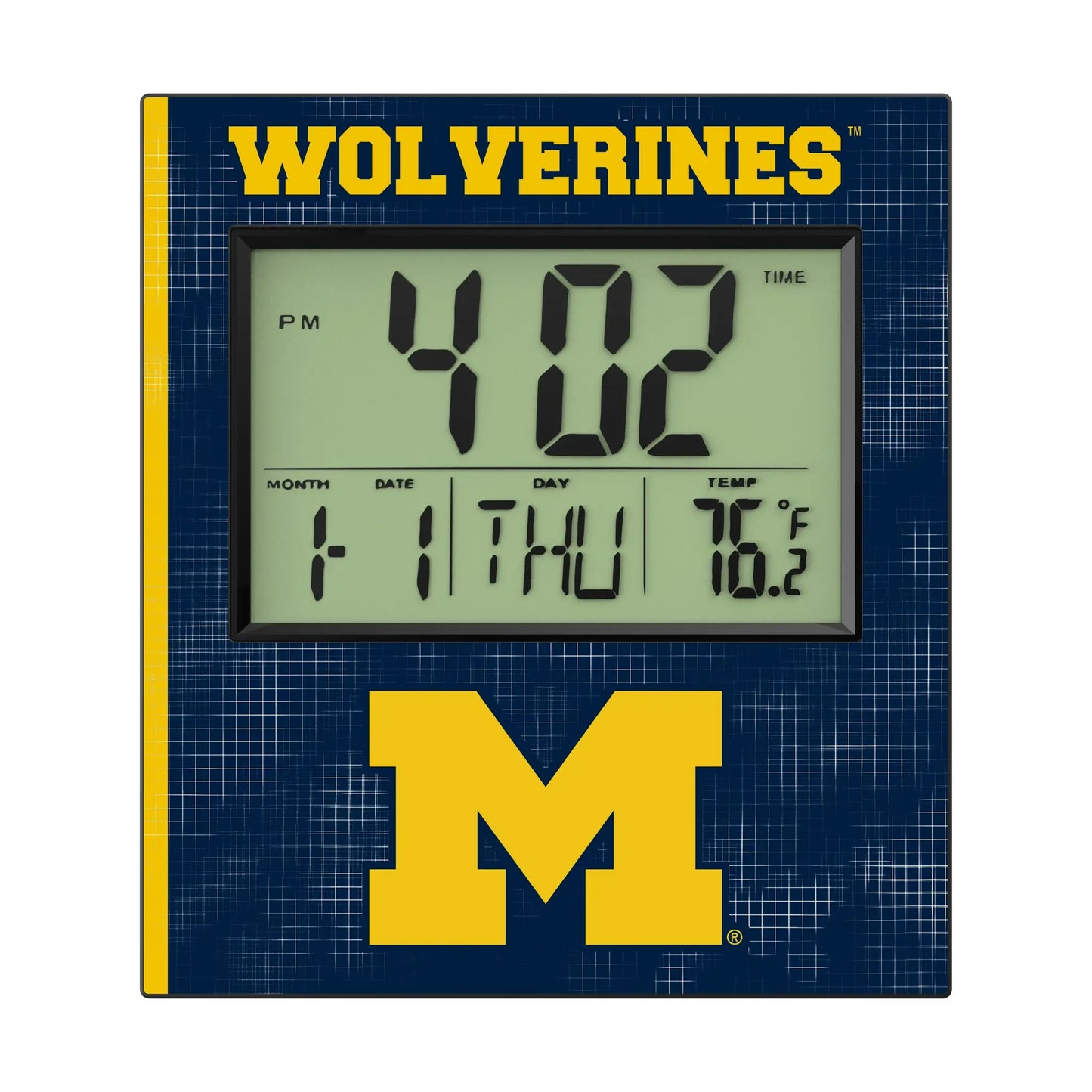 University of Michigan Wolverines Hatch Wall Clock