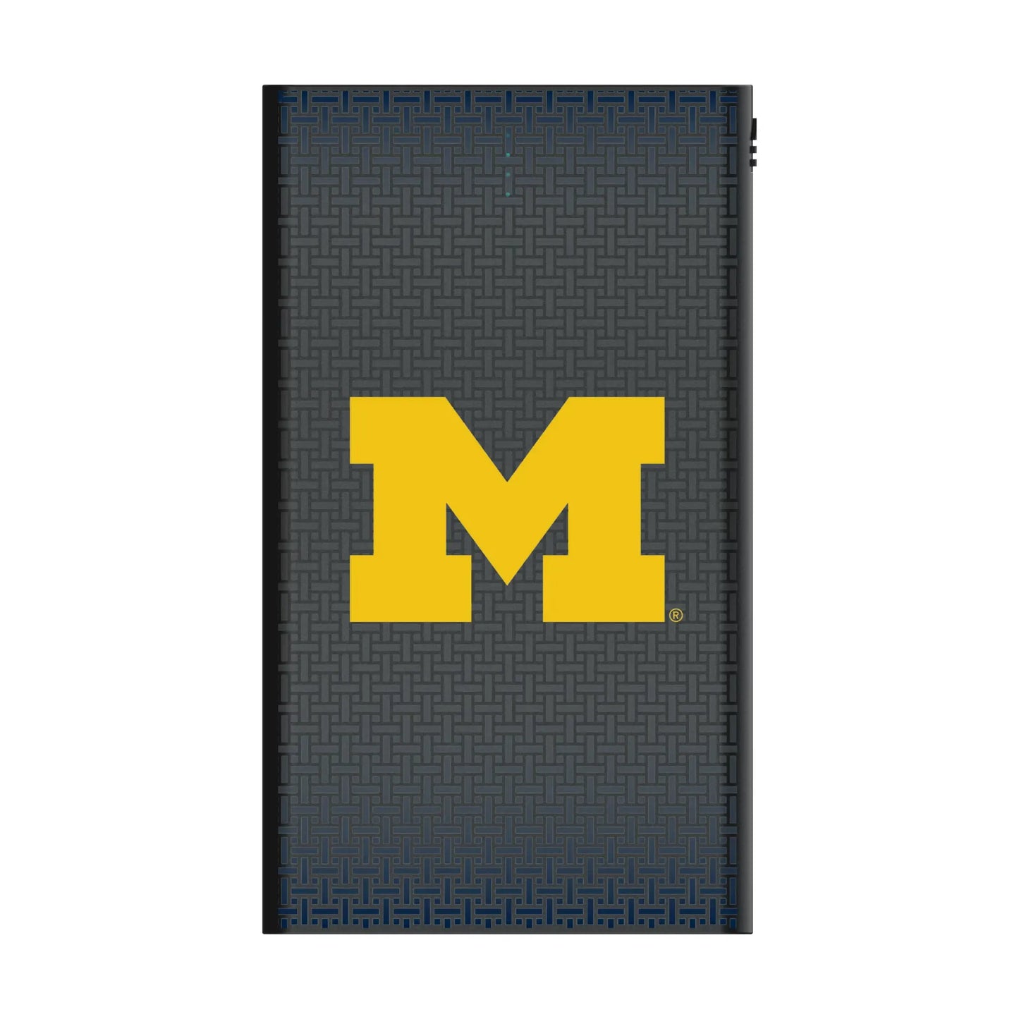 University of Michigan Wolverines Linen 5000mAh Flat Powerbank
