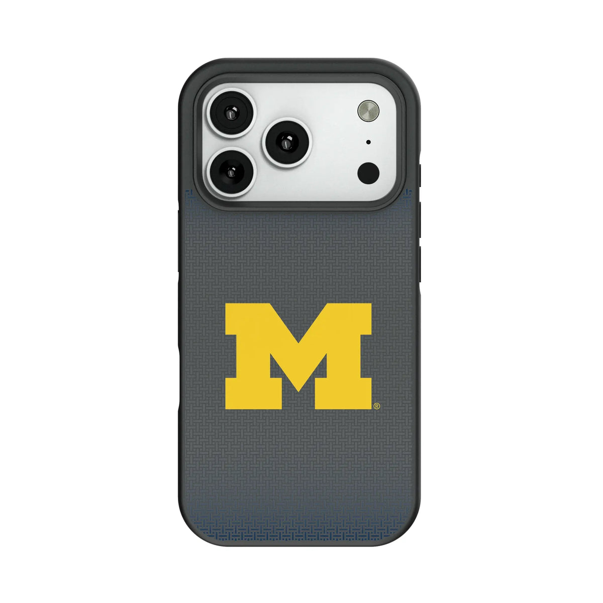 University of Michigan Wolverines Linen Bump Phone Case for Apple iPhone