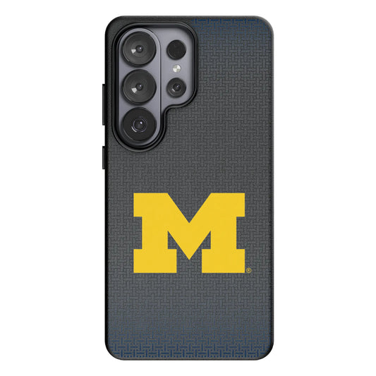 University of Michigan Wolverines Linen MagSafe Compatible Phone Case for Samsung Galaxy