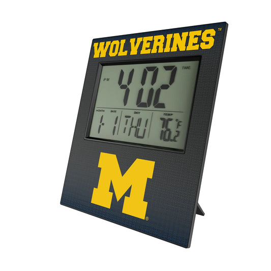University of Michigan Wolverines Linen Wall Clock