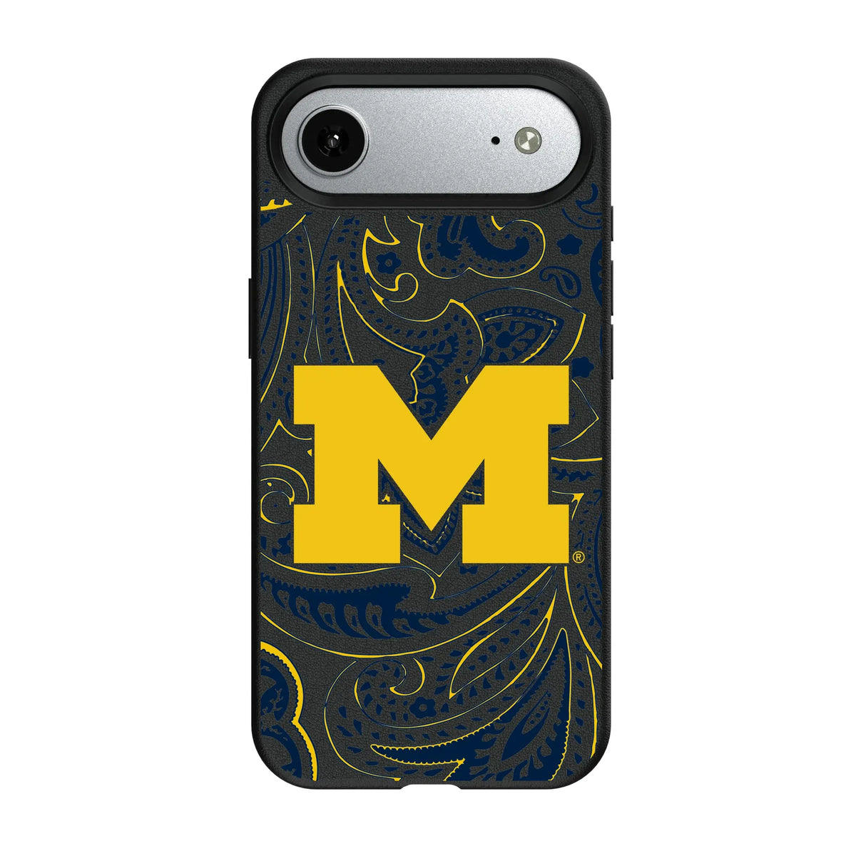 University of Michigan Wolverines Paisley MagSafe Compatible Phone Case for Apple iPhone