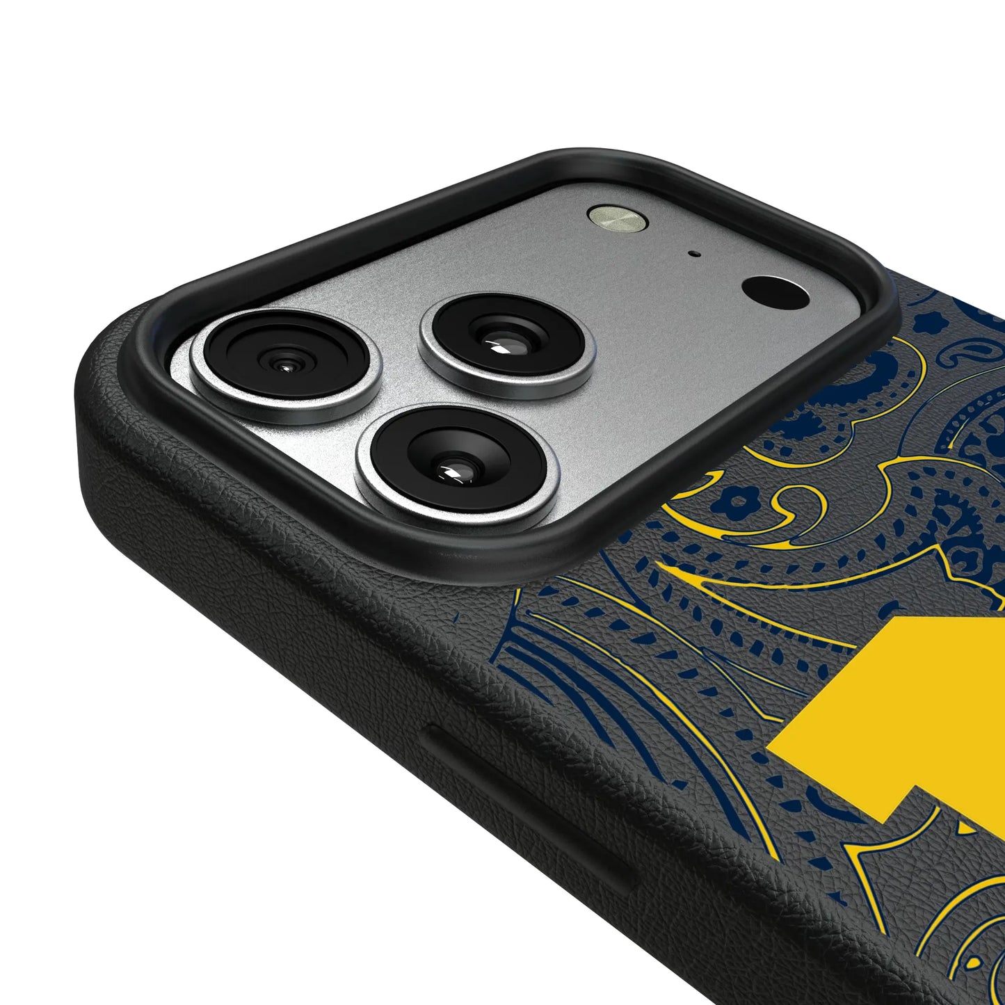 University of Michigan Wolverines Paisley MagSafe Compatible Phone Case for Apple iPhone