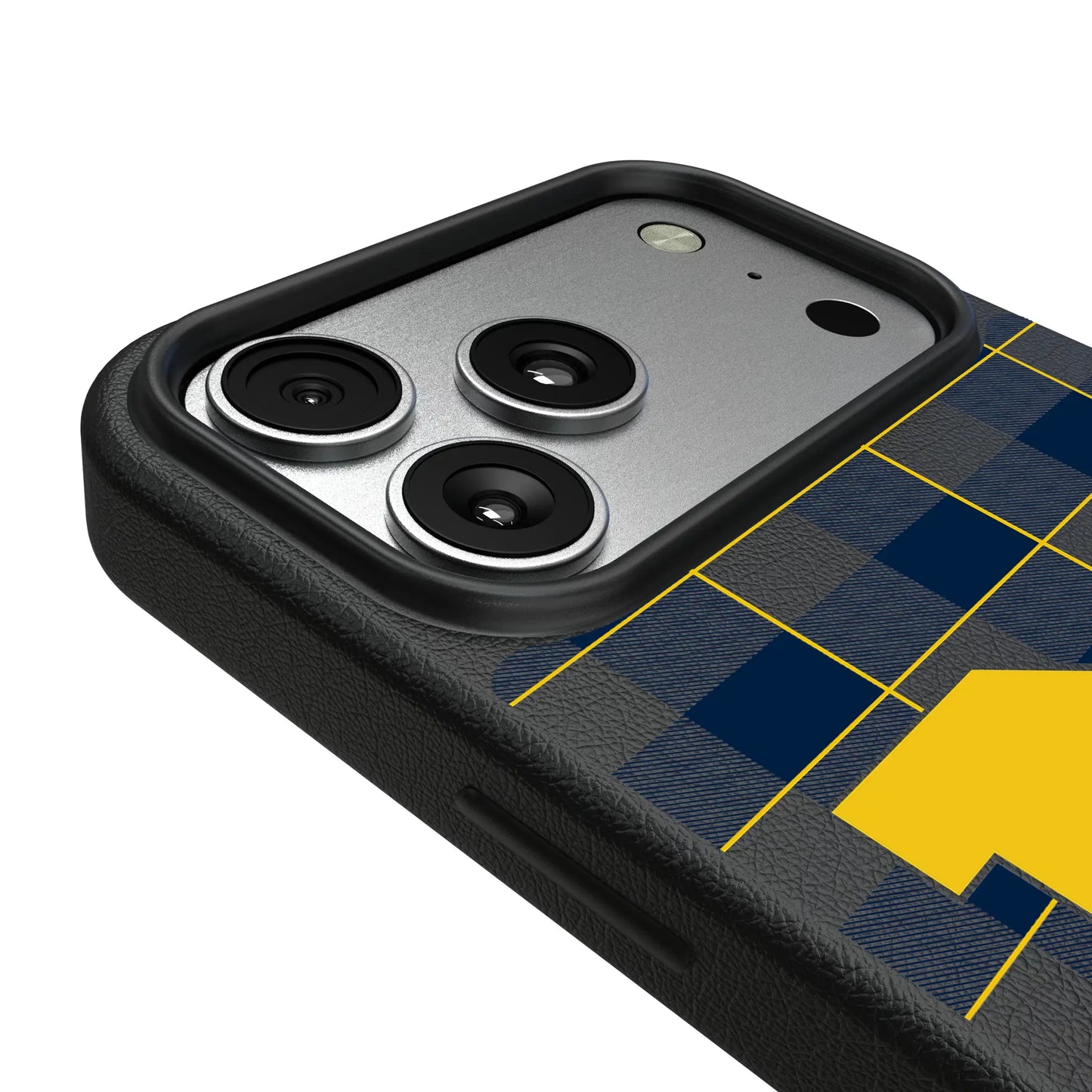 University of Michigan Wolverines Plaid MagSafe Compatible Phone Case for Apple iPhone