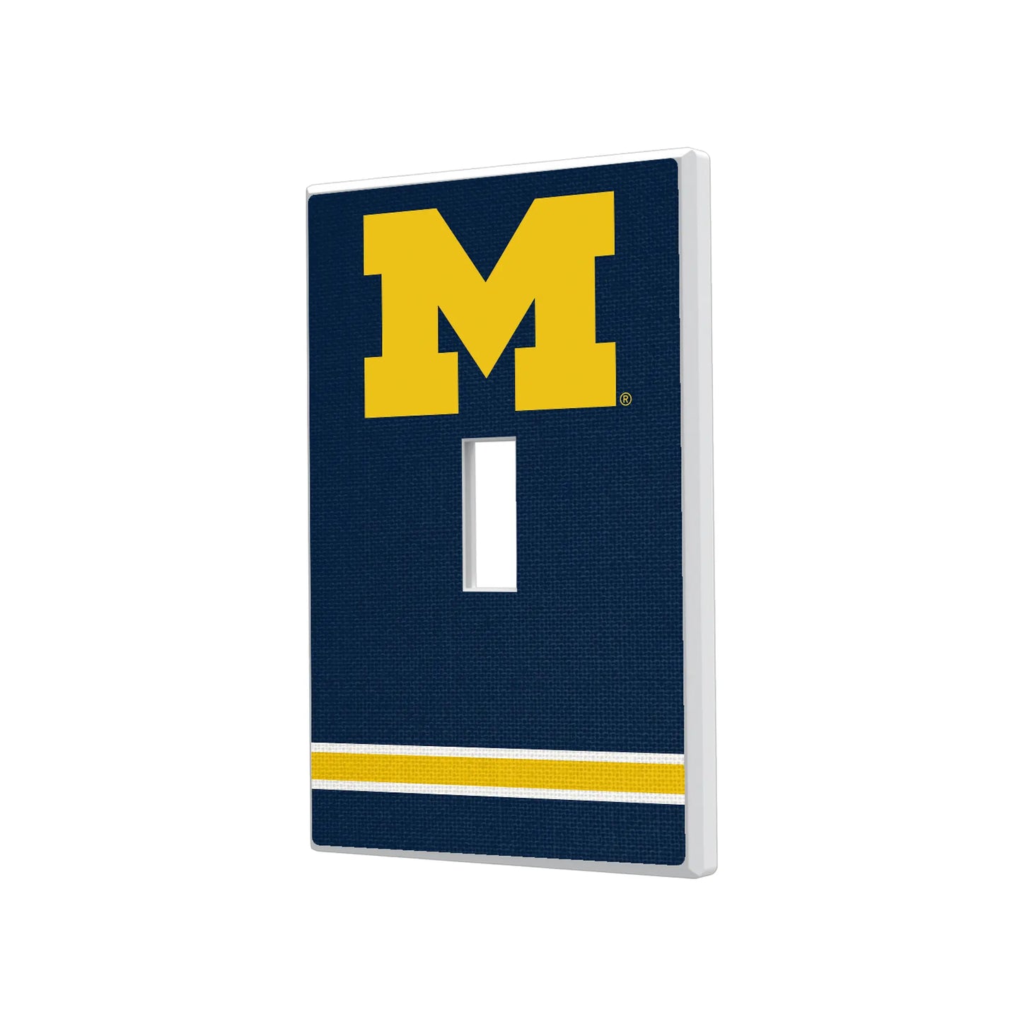 University of Michigan Wolverines Stripe Hidden-Screw Light Switch Plate