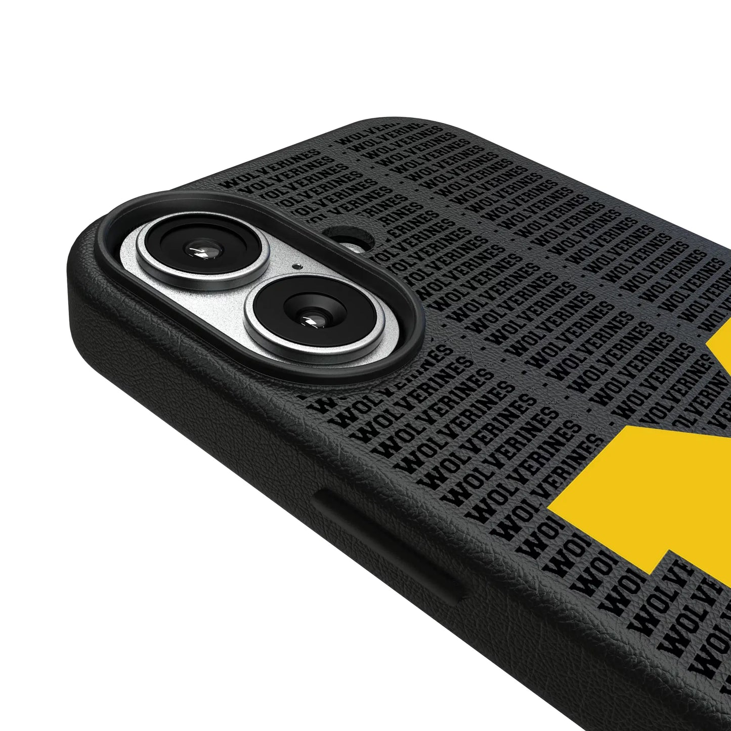 University of Michigan Wolverines Text Backdrop MagSafe Compatible Phone Case for Apple iPhone