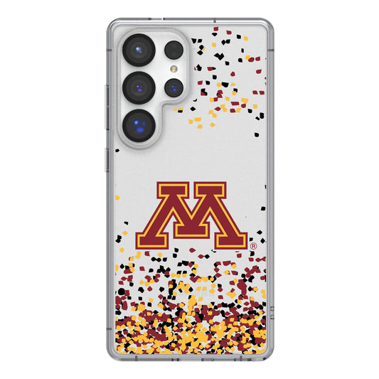 University of Minnesota Golden Gophers Confetti Clear Phone Case for Samsung Galaxy