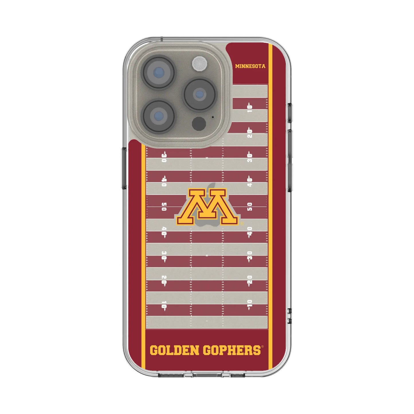 University of Minnesota Golden Gophers Field Clear Phone Case for Apple iPhone