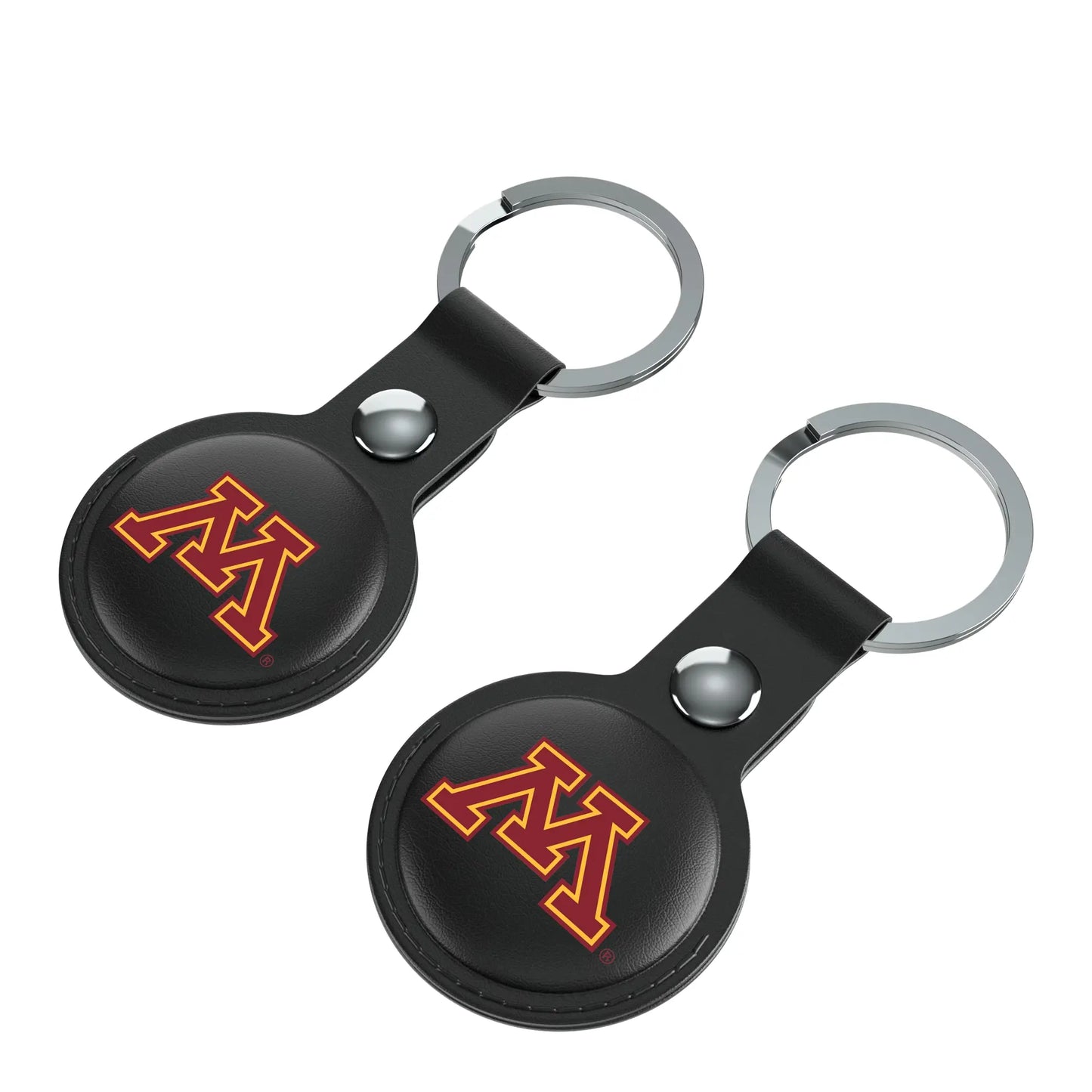 University of Minnesota Golden Gophers Insignia Black Airtag Holder 2-Pack