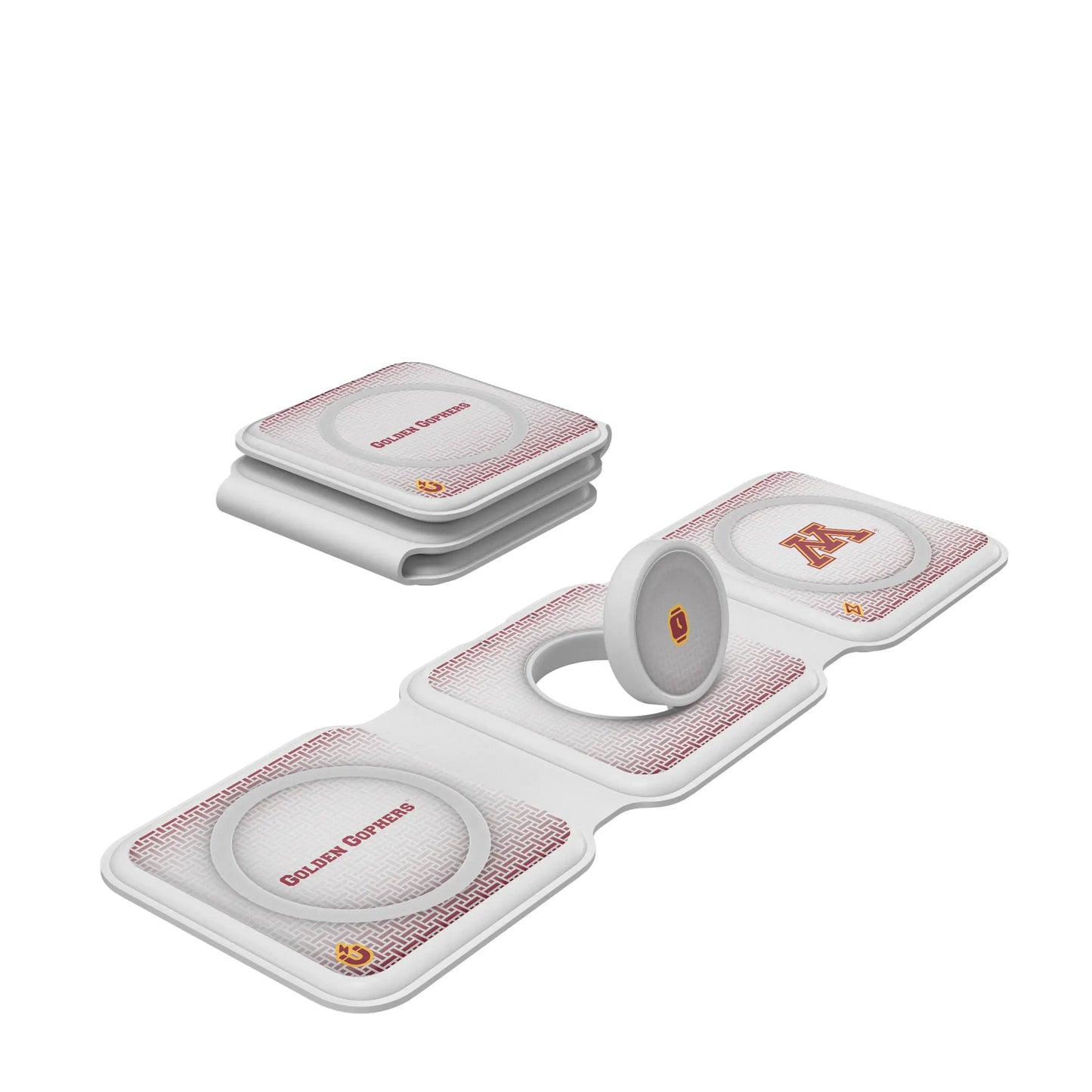 University of Minnesota Golden Gophers Linen Foldable 3 in 1 Charger