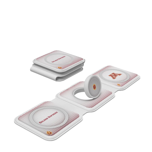 University of Minnesota Golden Gophers Linen Foldable 3 in 1 Charger