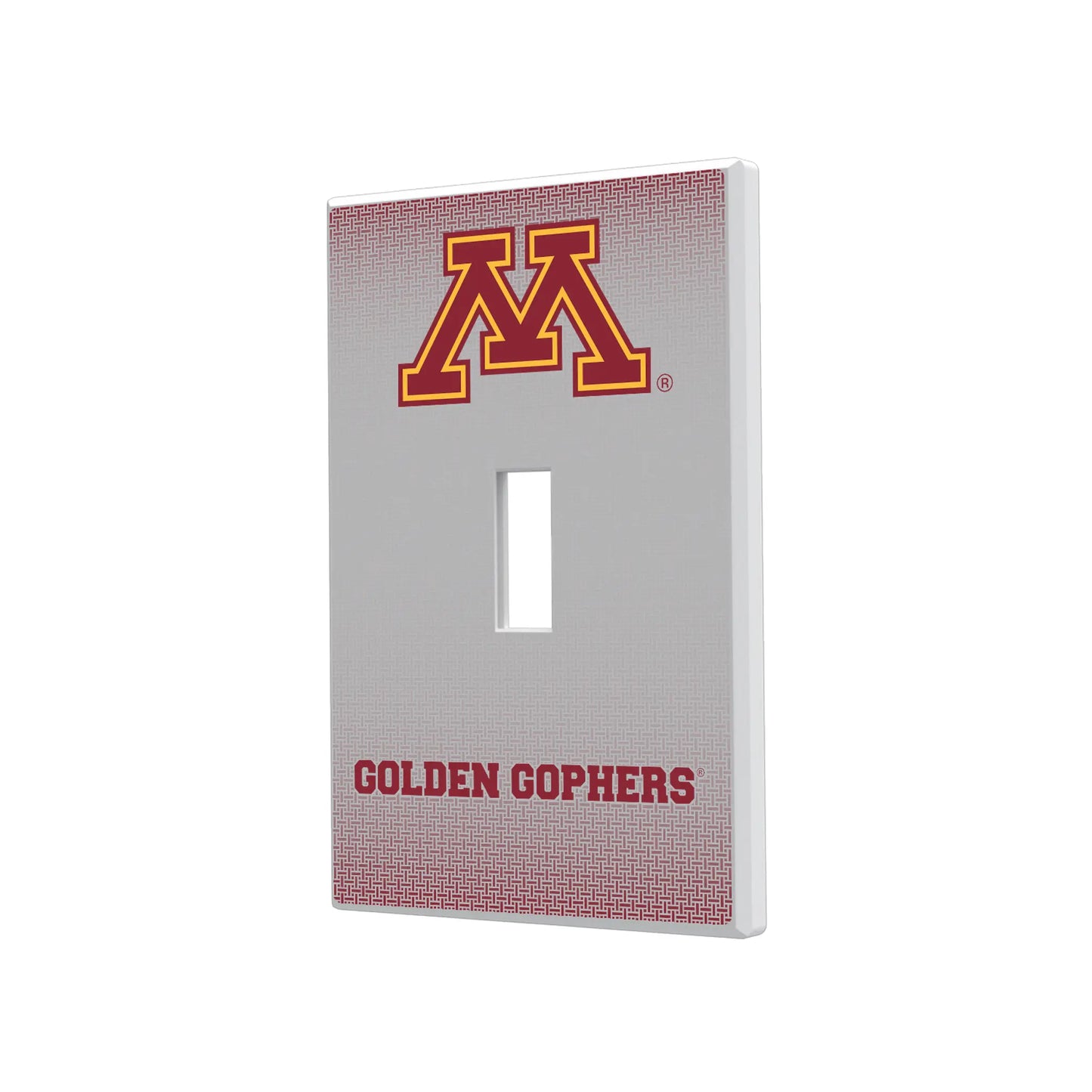 University of Minnesota Golden Gophers Linen Hidden-Screw Light Switch Plate