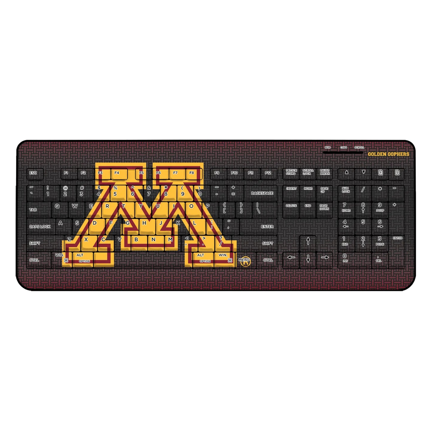 University of Minnesota Golden Gophers Linen Wireless USB Keyboard