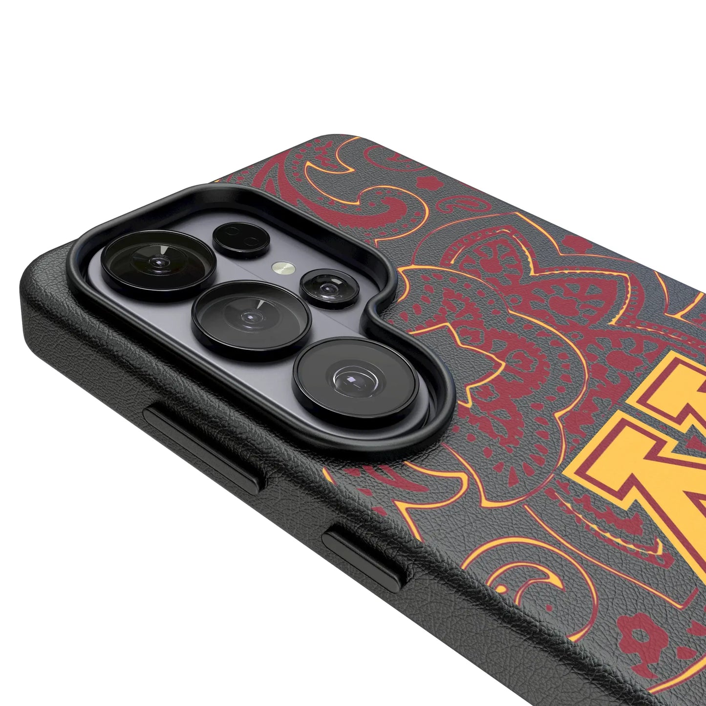 University of Minnesota Golden Gophers Paisley MagSafe Compatible Phone Case for Samsung Galaxy