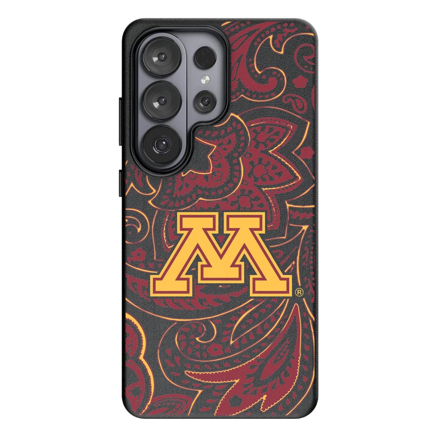 University of Minnesota Golden Gophers Paisley MagSafe Compatible Phone Case for Samsung Galaxy