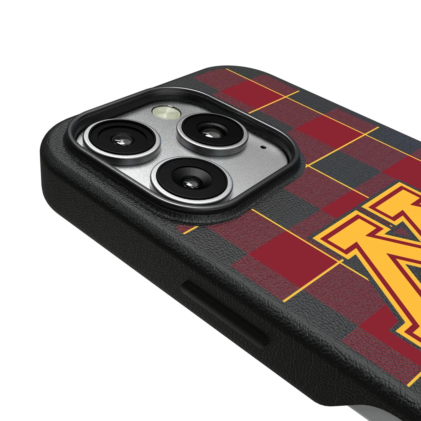 University of Minnesota Golden Gophers Plaid MagSafe Compatible Phone Case for Apple iPhone