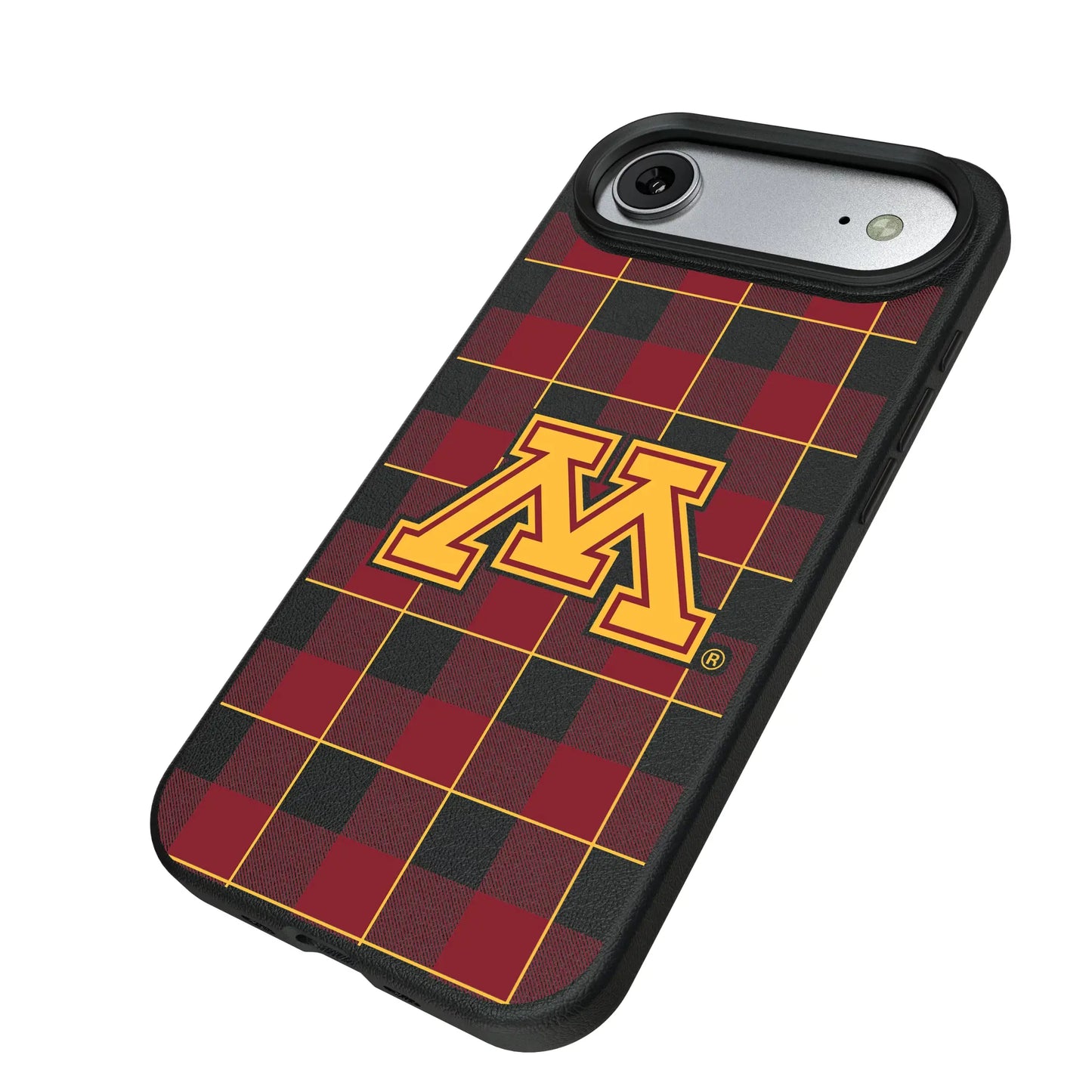 University of Minnesota Golden Gophers Plaid MagSafe Compatible Phone Case for Apple iPhone