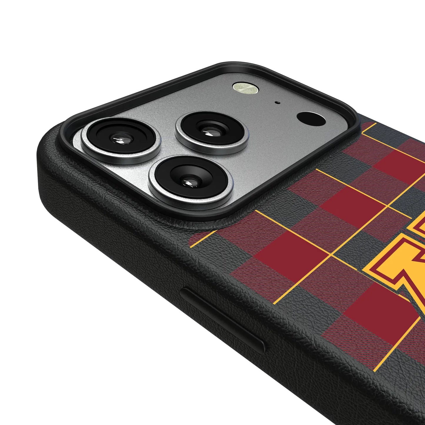 University of Minnesota Golden Gophers Plaid MagSafe Compatible Phone Case for Apple iPhone