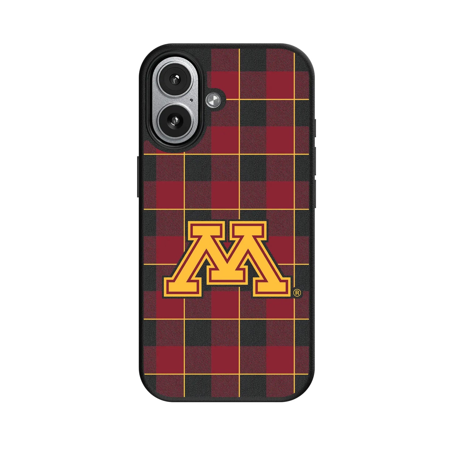 University of Minnesota Golden Gophers Plaid MagSafe Compatible Phone Case for Apple iPhone