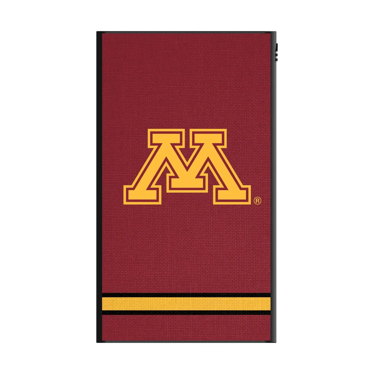 University of Minnesota Golden Gophers Stripe 5000mAh Flat Powerbank