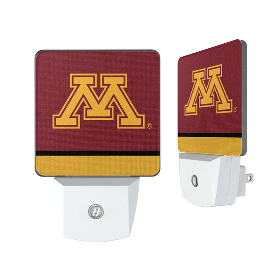 University of Minnesota Golden Gophers Stripe Night Light 2-Pack