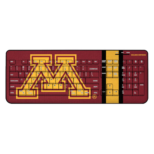 University of Minnesota Golden Gophers Stripe Wireless USB Keyboard