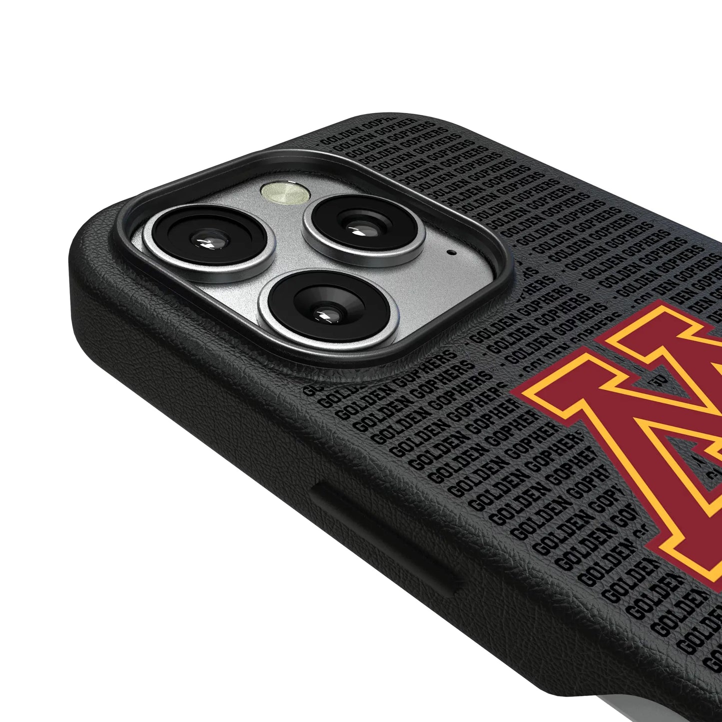 University of Minnesota Golden Gophers Text Backdrop MagSafe Compatible Phone Case for Apple iPhone