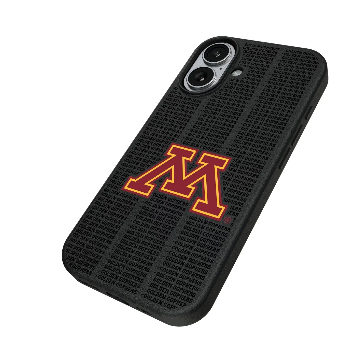 University of Minnesota Golden Gophers Text Backdrop MagSafe Compatible Phone Case for Apple iPhone