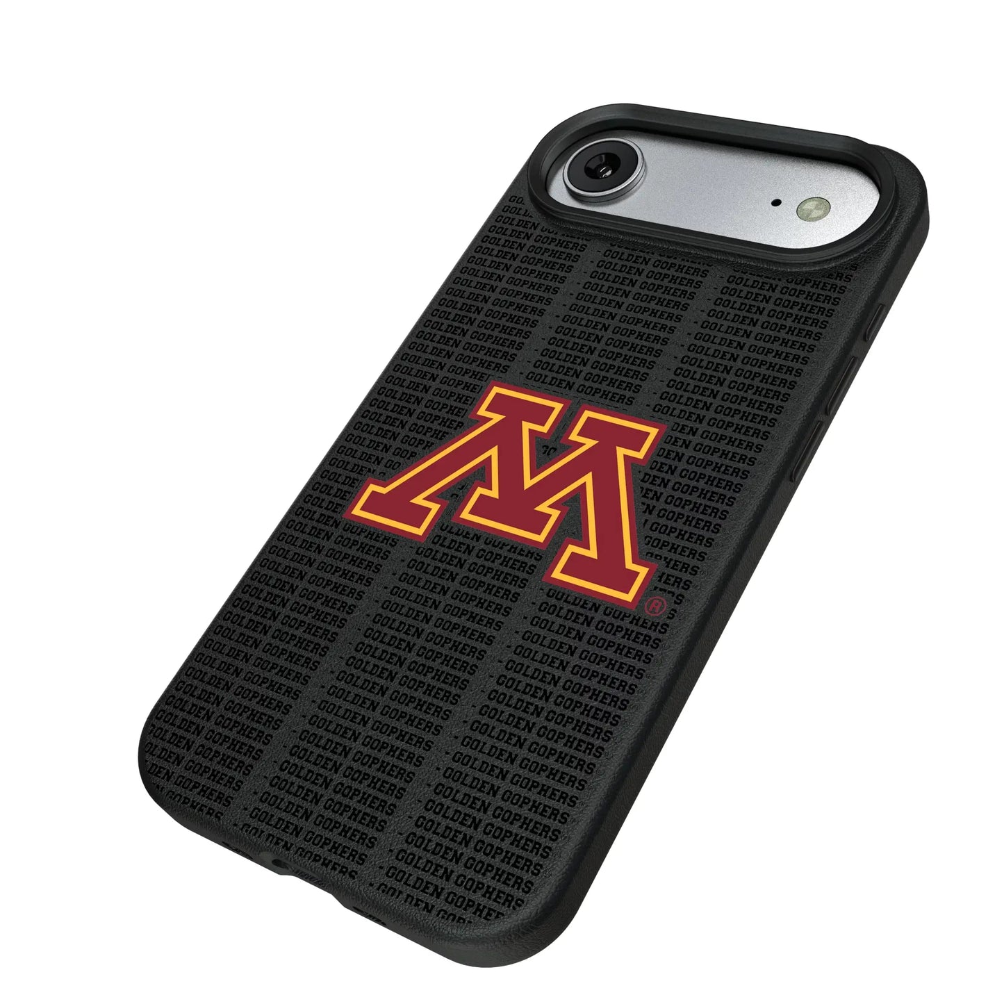University of Minnesota Golden Gophers Text Backdrop MagSafe Compatible Phone Case for Apple iPhone