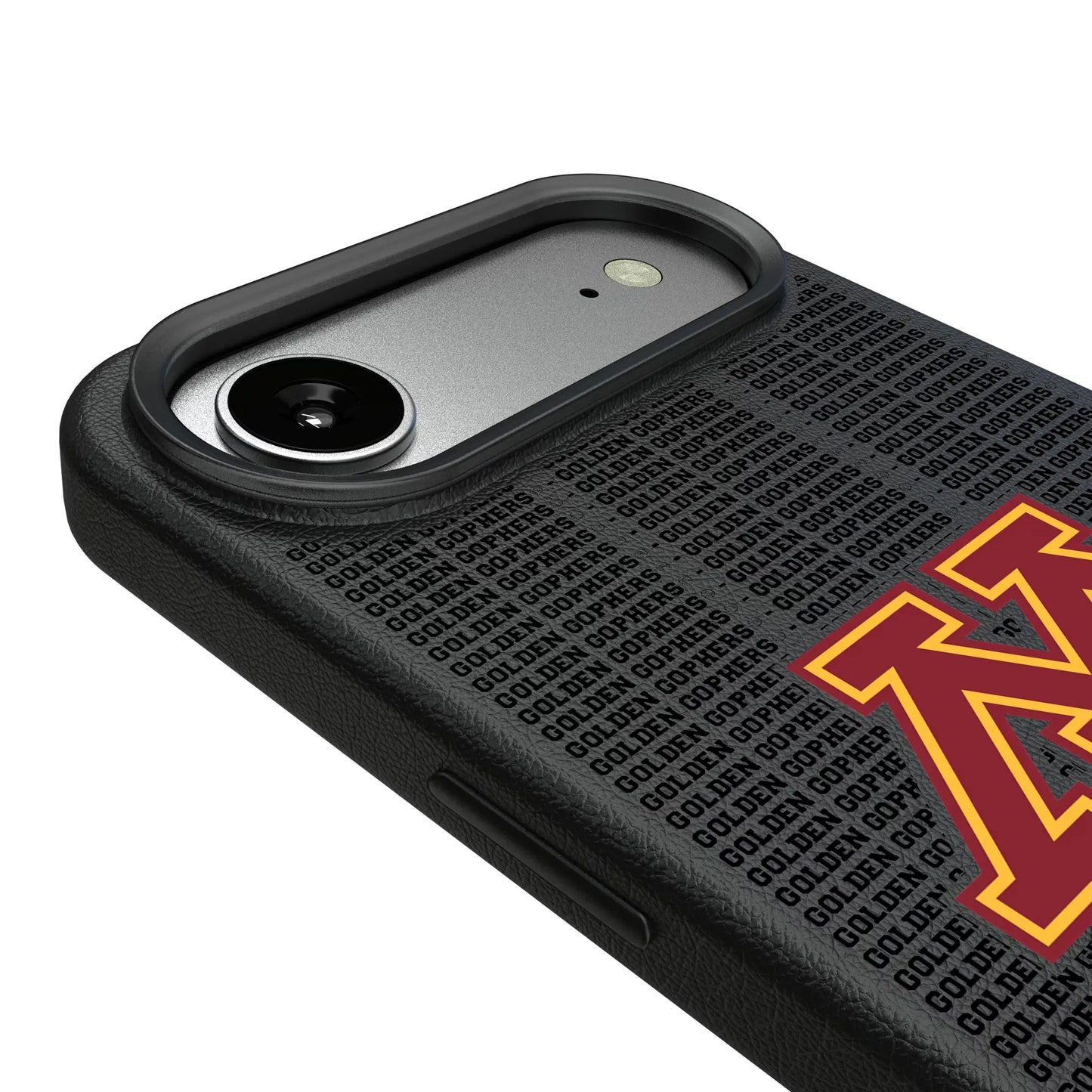 University of Minnesota Golden Gophers Text Backdrop MagSafe Compatible Phone Case for Apple iPhone