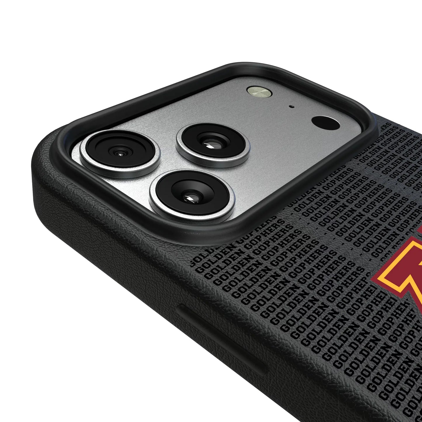 University of Minnesota Golden Gophers Text Backdrop MagSafe Compatible Phone Case for Apple iPhone