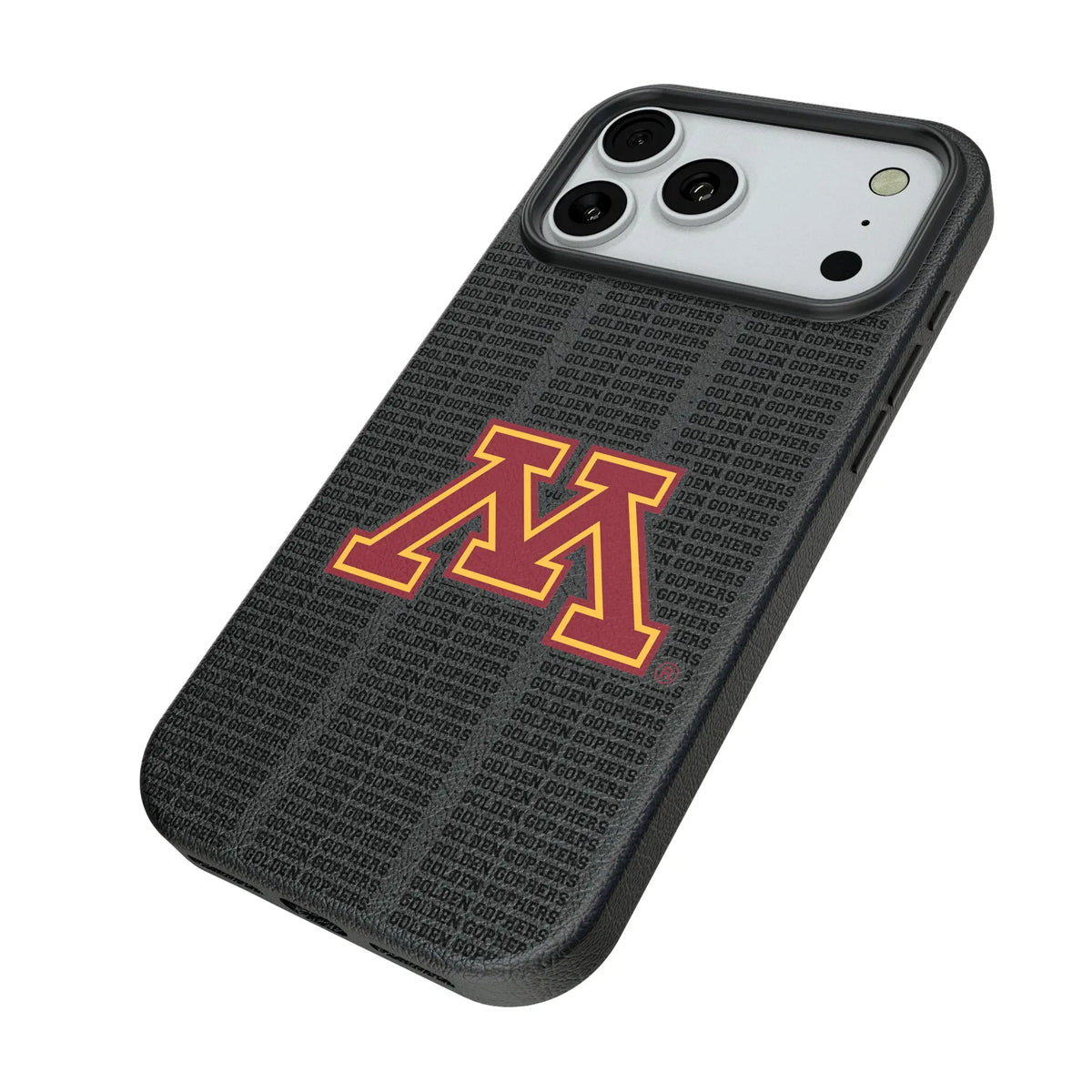 University of Minnesota Golden Gophers Text Backdrop MagSafe Compatible Phone Case for Apple iPhone